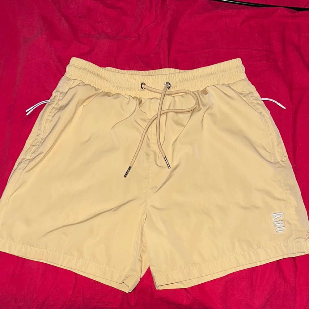 Kith Yellow Drawstring Shorts